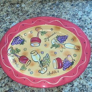 Certified International Wine designed Serving Platter